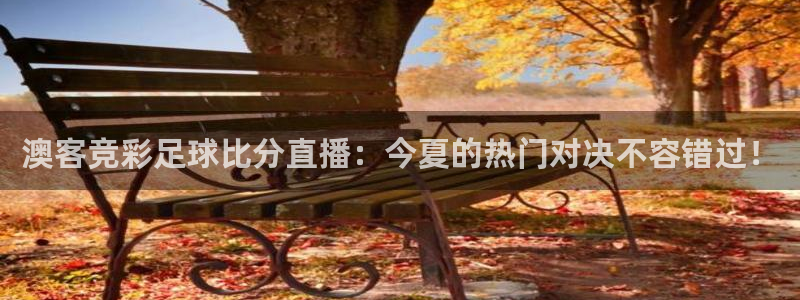 极速直播nba在线观看jrs：澳客竞彩足球比分直播：今夏的热门对决不容错过！